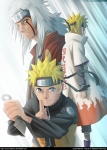 Naruto Minato e Jiraiya